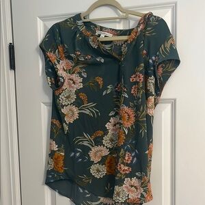 Floral Green Women's Top